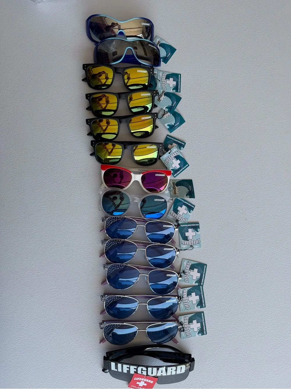 14 unisex Kids Polarized Sunglasses - Blue & Yellow Styles